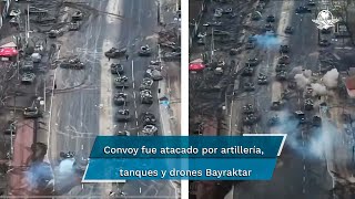 Ejército ucraniano embosca a convoy ruso y lo obliga a retroceder
