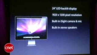 Steve Jobs introduces new LED Apple Cinema Displays - 2008