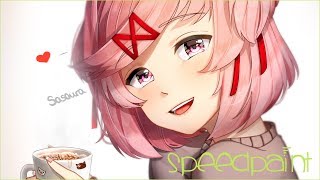 『DDLC Speedpaint』Happy break