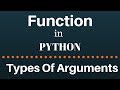 types of argument in a python function