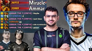 Miracle- & AMMAR absolutely DESTROY Top 1 MMR, BZM & TOFU 🔥