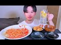 asmr mentaiko butter udon tempura eating sounds mukbang