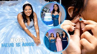 VLOG: MINHA FESTA DE 15 ANOS! 💙🌟