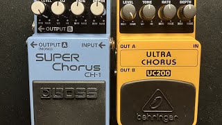 BOSS CH-1 SUPER chorus vs Behringer UC200 - how good is the clone?