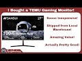 I Bought a Gaming Monitor from TEMU?!?  How Good/Bad is it?