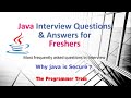 Java interview questions and answers | why java is secure language ?