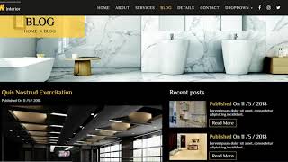 Responsive Interior Website Design Template