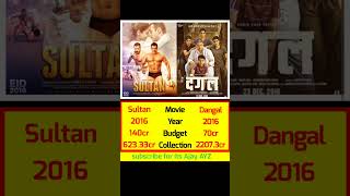 Sultan vs Dangal comparison // sultan vs dangal box office collection #shorts #bollywood #comparison