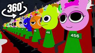 Incredibox Sprunki Squid Game in Cinema Hall  | 360° VR Animation