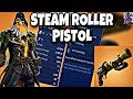 STEAM ROLLER PISTOL REVIEW| BEST PERKS AND LOADOUT| FORTNITE SAVE THE WORLD