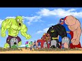 Team Superman, Spiderman, Batman rescue Hulk From ZomBies Development : Mysterious Evolution | FUNNY