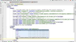 JQuery Mobile Page Tutorial