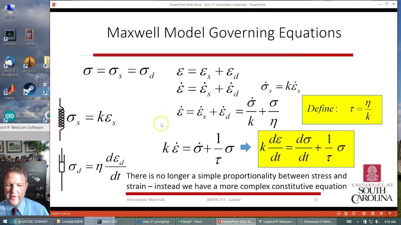 Viscoelastic Models - YouTube