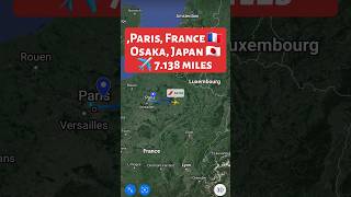 Paris, France 🇫🇷 to Osaka, Japan 🇯🇵 Flight Route ✈️ Timlines AFR 292