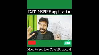 DST INSPIRE -Research Proposal Drafting✍️and Reviewing 5 🖐️MAJOR TIPS