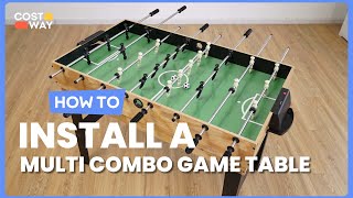 How to Install the 10-in-1 Multi Combo Game Table Set for Home | UY10001 #costway #howto