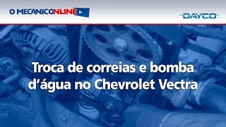 Troca de correias e bomba d'água no Chevrolet Vectra