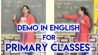 Demo in English for primary classes|| English Demo