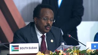 Khudbadii uu Farmaajo ka jeediyay Shir weynaha Afrika iyo Ruushka