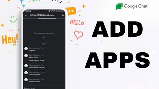 How To Add Apps On Google Chat App
