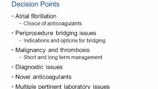 Clinical and Laboratory Update in Thrombosis and Anticoagulation [Hot Topic]