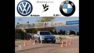 Volkswagen vs BMW m-4                             70km/h Grip test