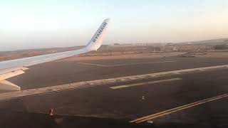 Taxi and takeoff fuerteventura airport