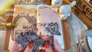 【ASMR】トラベラーズノートにコラージュ/ journal with me / collage