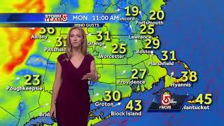 Video: Gusty winds remain throughout the day