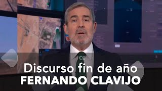 Declaraciones del presidente del Gobierno de Canarias en el discurso de fin de año