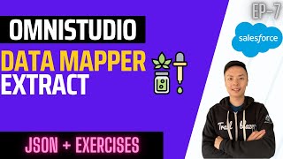 Salesforce OmniStudio DataMapper (DataRaptor) Extract - JSON, Exercises & Best Practice | EP7