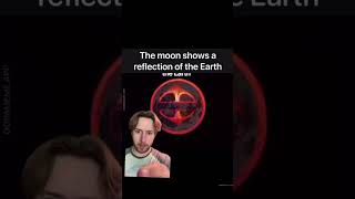The moon shows a reflection of the Earth 🌍