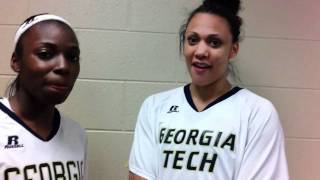 Freshman Ty Marshall and Sophomore Dani Hamilton-Carter Postgame - 3/3/11