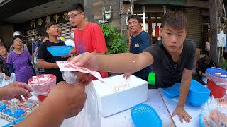 Taiwan Seafood Auction - Beautiful Fish Salmon Fish Cutting Octopus Squid Sell Low Price