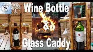Wine Bottle & Glass Caddy