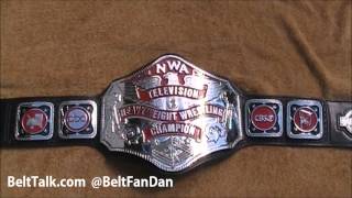 Real Dave Millican Made NWA Television TV Championship Wrestling Title Belt WWF