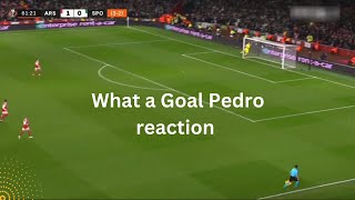 Arsenal vs Sporting Lisbon Pedro Goncalves Wonder Goal Europa League Reaction Highlights Today 2023