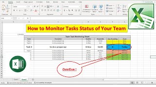 Monitor Your Tasks with "Days Remaining" and "Overdue" Status, Calculate Days Remaining, Excel Trick