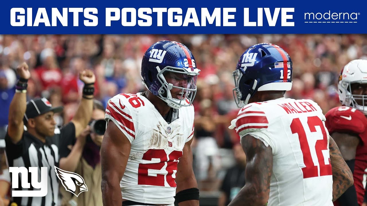 New York Giants Vs. Arizona Cardinals Week 2 Win: Postgame Recap ...