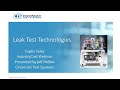 Tracer Gas Leak Testing / HVAC - CapEx Sales IndustryCast Webinar