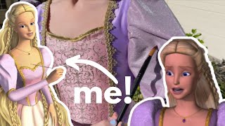 I Made Barbie's Rapunzel Dress! DIY Barbie Movie Costume