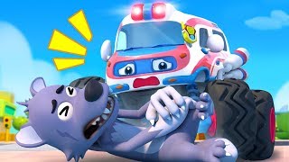 Big Bad Wolf and Monster Ambulance | Monster Truck | Fire Truck, Police Truck | Kids Songs | BabyBus