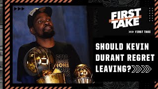 Should Kevin Durant regret leaving the Warriors? Stephen A., JJ Redick & JWill debate | First Take