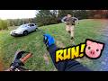 Stupid, Angry People Vs Dirt Bikers 2024 - Angry Man Chases Motorcycle!