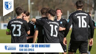 Tore des Spiels: FCM U23 - SV 09 Arnstadt 4:0, Oberliga 20. Spieltag