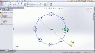 #SOLIDWORKS TUTORIAL FOR BEGINNERS 21 CIRCULAR SKETCH PATTERN