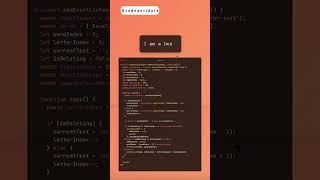 Create a Cool Typewriter Effect with HTML, CSS, JavaScript #codingtutorial #frontenddevelopment