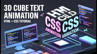 🎲 3D Cube Animation using HTML and CSS | Pure CSS 3D Animation | Web Development Project.