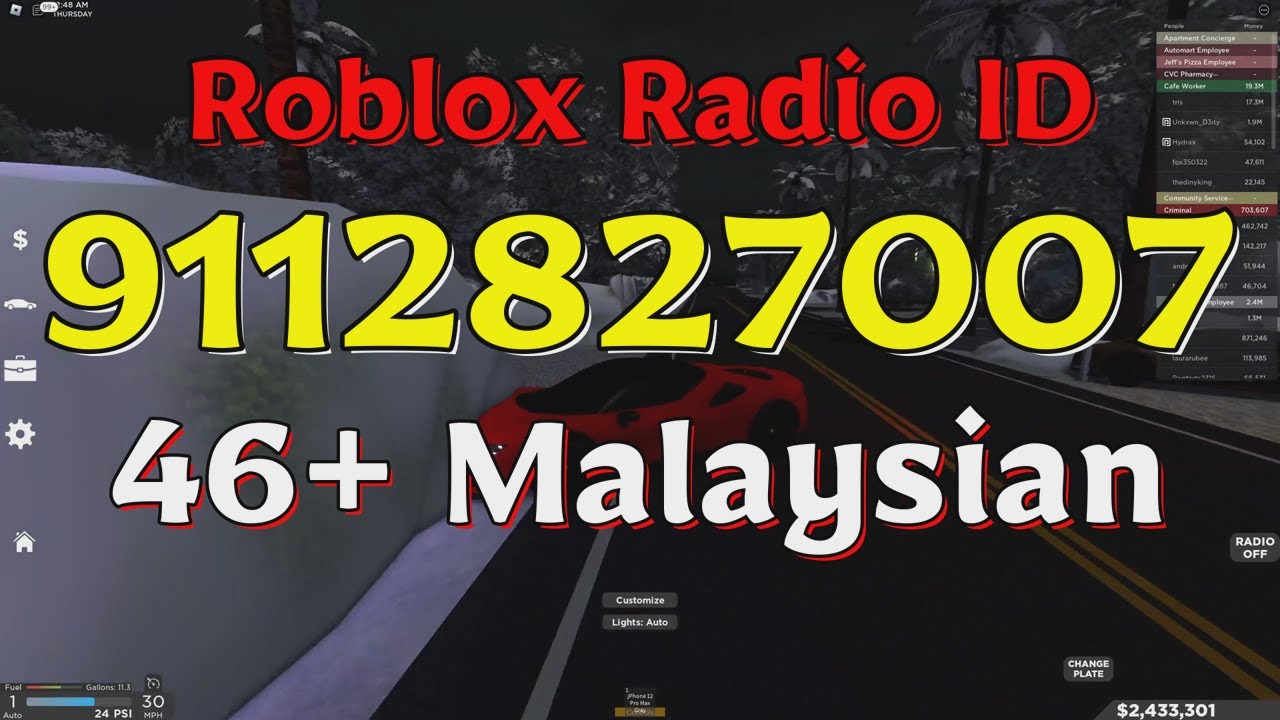 Malaysian Roblox Radio Codes/IDs - YouTube