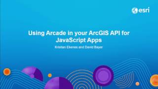 Using Arcade in your ArcGIS API for JavaScript Apps
